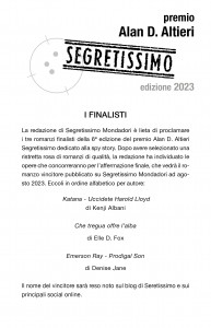 Finalisti Premio Altieri 2023