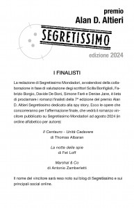 Finalisti Premio Altieri 2024