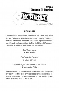 Finalisti del premio Stefano Di Marino 2024 