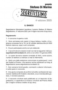 Bando Premio Di Marino 2025