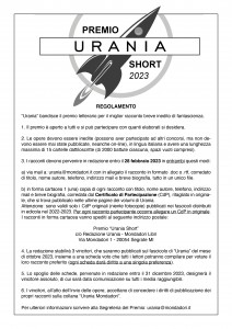 Bando Premio Urania Short 2023