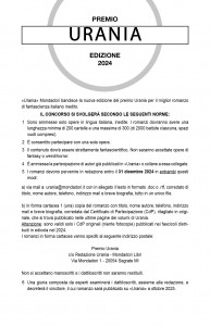 Bando del Premio Urania 2024